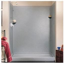 Swanstone SK326072.126 Classics Three Panels Shower Wall Kit, 32" x 60" x 72", Cloud Bone