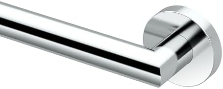 Gatco 970 Glam Shower Grab Bar, 12 Inch, ADA Compliant Stainless Steel, Satin Nickel, Wall Mounted Bathroom Handrail