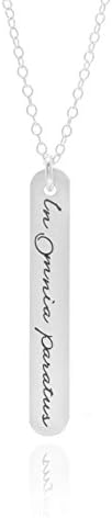In Omnia Paratus Verical Bar Necklace Strength Jewelry A Motivation Necklace Mantra Pendant Is An Inspirational Charm