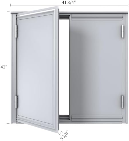 VIZ-PRO Anti-Vandal Window Shutters, 41" x 41 3/4", Heavy-Duty Security Window