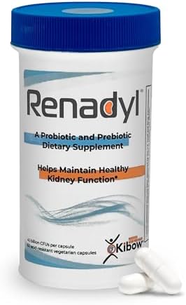Renadyl Probiotic, 60 Capsules (1 Bottle, 1 Month Supply) | Supplement with Urea, Creatinine, & Uric Acid Support, 45 Billion CFUs, Clinically Tested