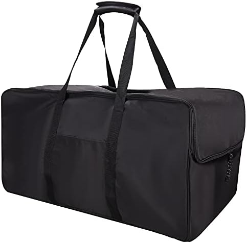 Golf Push Cart Bag 3 Wheel Folding Carry Bag for Push Carts Cover Protector Black Extra-Large Capacity Cover Collapsible