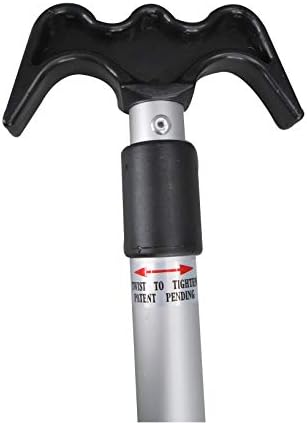 Pactrade Marine Boat Kayak Raft Floating Telescopic 45'' - 72'' Oar Paddle & Hook Anodized Aluminum Shaft