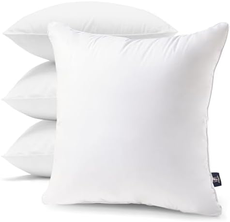 Phantoscope Throw Pillow Insert with 100% Cotton Cover, 26x26 Inch, 1 Pack