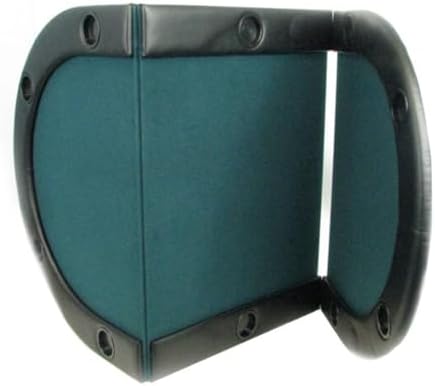 Foldable Poker Table Top - Water-Resistant Folding Mat with Cupholders and Padded Edges - Seats up to 10 People by Trademark Poker (Green)