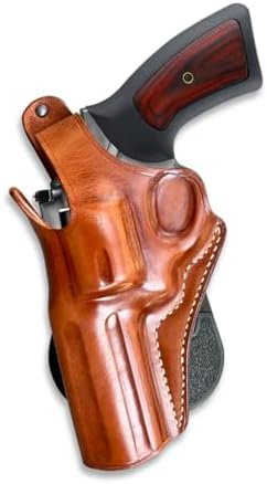 Masc Premium Leather OWB Paddle Holster for with Thumb Break Fits, GP-100 4.2-inch, Brown #1033#