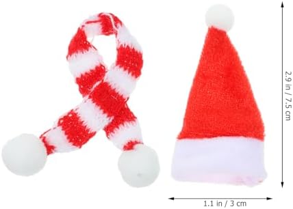 HEALLILY Party Wine Bottle Cork 20pcs Christmas Mini Santa Hats Wine Topper Covers Christmas Wine Bottle Decorations for Xmas Holiday Party (Red and