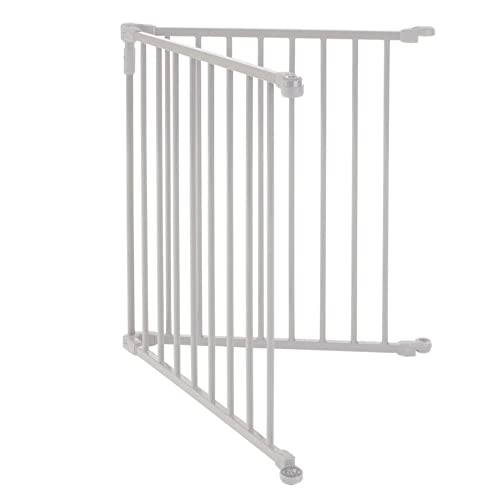 Toddleroo by North States - 3 In 1 Metal Superyard Baby Play Yard: 6 Panel Playpen, Safety Gate, or Extra Wide Baby Fence - Encloses Up to 10 Square Feet - 30 Inches Tall - Taupe