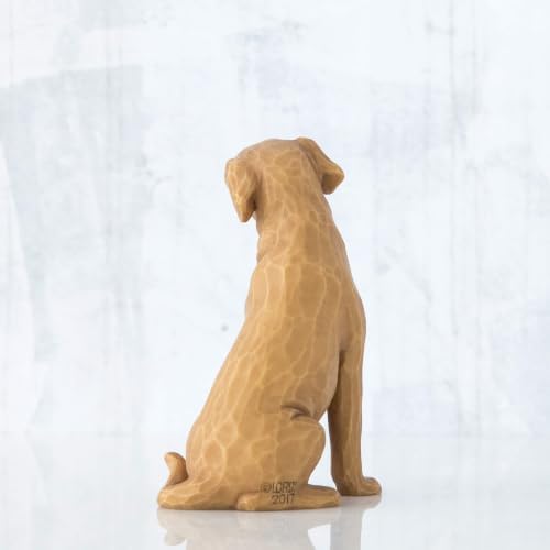Willow Tree Love My Dog (Light), Sculpted Hand-Painted Figure | Cast from a Susan Lordi Original Carving, Gift for Dog Lovers, Celebrates the Loving Bond Between People and Their Dogs