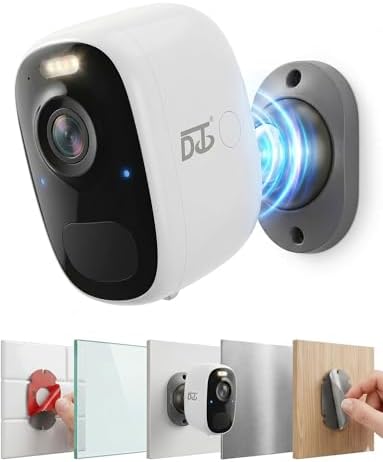 DCT Magnetic Security Camera Outdoor: See Who at Door in 2K - 10s No-Drill