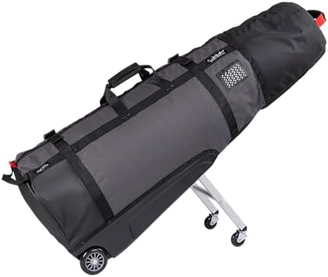 Sun Mountain ClubGlider Journey Golf Travel Bag - 4-Wheel Rolling System, Extendable & Retractable Legs for Easy Transport
