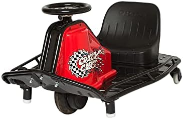 Razor Crazy Cart Sport - 24V Electric Drifting Go Kart, Variable Speed, Up to 12 mph, Up to 40 Minutes of Continuous Use