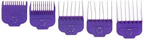 Andis 66345 Nano-Silver Magnetic Attachment 5 Combs with Long-Lasting Performance - Sizes 6", 8", 4", 3/8", 2"