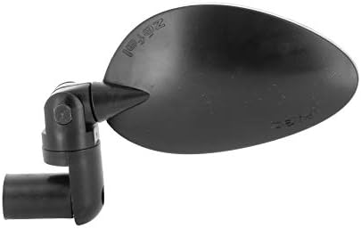 Zefal Cyclop Bar-End Bike Mirror – Foldable Rearview for Road, Hybrid & E-Bikes | 46 cm2 Convex Chrome ABS, Reversible Mount 16–22 mm