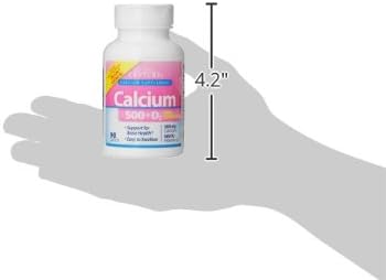 21st Century Calcium Plus Extra D3 Caplets, Bone Health, 90 Count | Calcium 500 mg with Extra Vitamin D3 600 IU, Bone Strength & Density Support