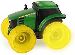 TOMY Monster Treads Lightning Wheels - Includes 1 John Deere Miniature Monster Truck Toy - Gator or Tractor Toy (Vehicle May Vary) - John Deere Toys