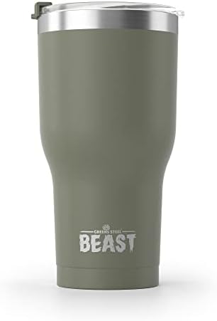 Beast 30 oz Tumbler Stainless Steel Vacuum Insulated Coffee Ice Cup Double Wall Travel Flask (Cupcake Pink)