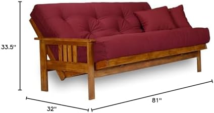 Stanford Futon Frame - Full Size, Solid Wood