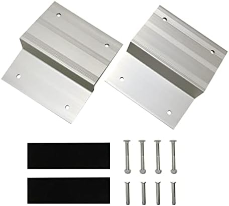 MaxxHaul Aluminum Ramp Top Kit 2 Pack Turns 2x8 Boards into Utility Loading Ramps 1400 lb Capacity with Non‑Skid Surface and Tailgate Protective Pads (80439)