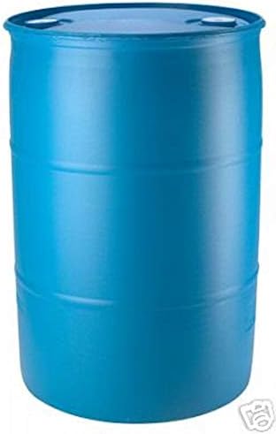 55 Gallon Blue Water Barrel | Solid Mold |2 Inch Bung Holes, Good for Long Term Drinking Water Use | BPA Free