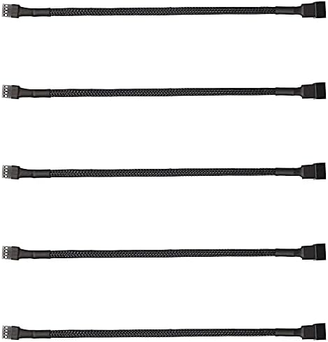 5 Pack 4-Pin PWM Fan Splitter Cable