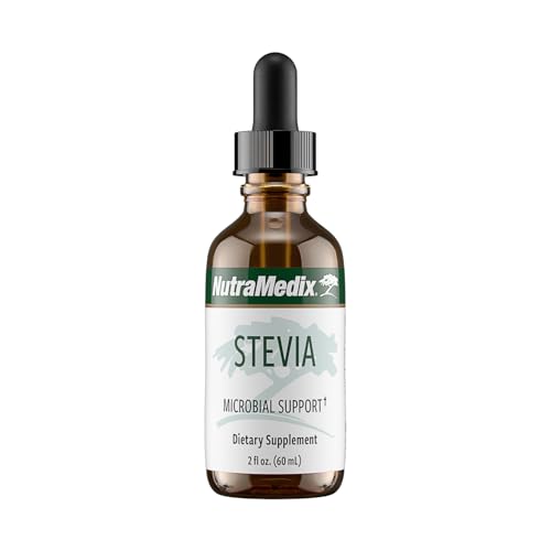 NutraMedix Stevia - Bioavailable Liquid Stevia Leaf Extract Drops for Microbial Support - Sugar Alternative with Microbial Support Properties - Low-Carb, No Added Sugar (1 oz / 30 ml)