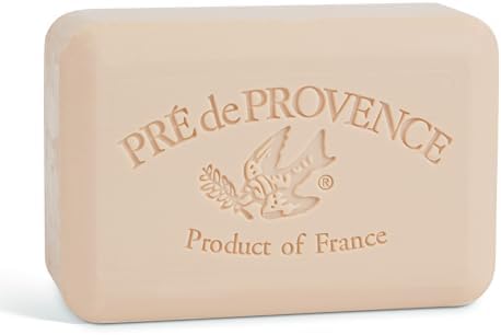 Pre de Provence Artisanal Soap Bar, Enriched with Organic Shea Butter, Natural French Skincare, Quad Milled for Rich Smooth Lather, 8.8 Ounce, Ocean Air
