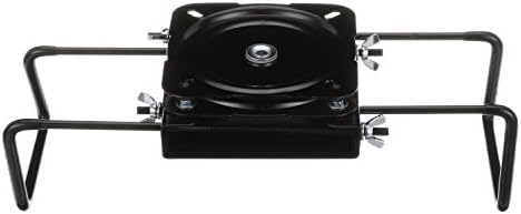 Attwood 15700-3 Seat Mount, Clamp-On With Swivel, Adjusts from 7 ½ inches to 18 inches, Black, Powder-Coated Steel