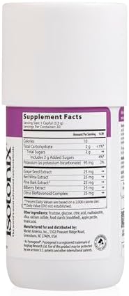 Isotonix Antioxidant Supplement, 90 Servings | Pycnogenol, Grape Seed, Pine Bark, Bilberry & Red Wine Extract, Polyphenols for Healthy Circulation, Isotonic, Vegan