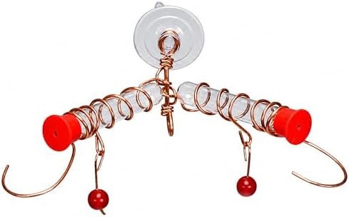 Window Hummingbird Feeder with Suction Cup, 2 Nectar Ports | Window Mount; Suction Cup Design; 2 Nectar Ports; Up-Close Viewing