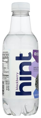 Hint Unsweetened Essence Water, 16 Ounce Bottles (Pack of 6) (Blackberry)