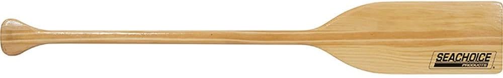Seachoice Wood Paddle, New Zealand Construction, Wide Top Hand Grip, Clear Finish, Various Sizes