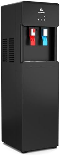 Avalon A6BLWTRCLRBLK Touchless Bottom Loading Cooler Dispenser-Hot & Cold Water, Child Safety Lock, Innovative Slim Design