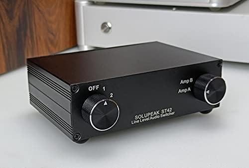 U31 3 Way RCA Audio Switcher, Stereo Audio Switch Selector Box