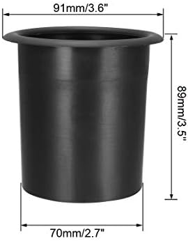 uxcell 2Pcs 75mm x 89mm Speaker Port Tube Subwoofer Bass Reflex Tube Bass Box Vent