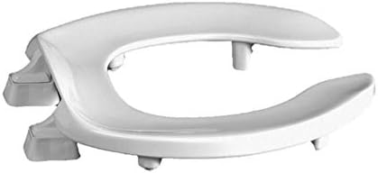 Centoco 3 inch Raised Toilet Seat for Seniors, Elongated, Open Front, White | Plastic, No Cover, 3L1500STSCC-001, Made in the USA