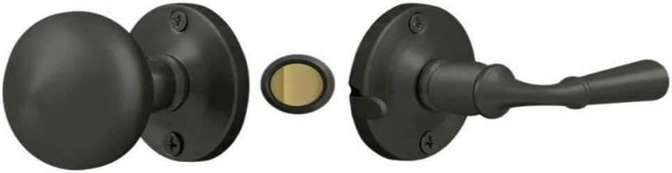 Deltana SDL980U19 Storm Door Latch with A Round Rose 7/8-Inch to 1-3/8-Inch Door Thickness