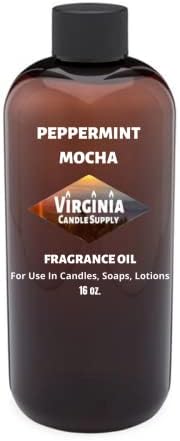 Peppermint Mocha Fragrance Oil (16 oz Bottle) for Candle Making, Soap Making, Tart Making, Room Sprays, Lotions, Car Fresheners, Slime, Bath Bombs