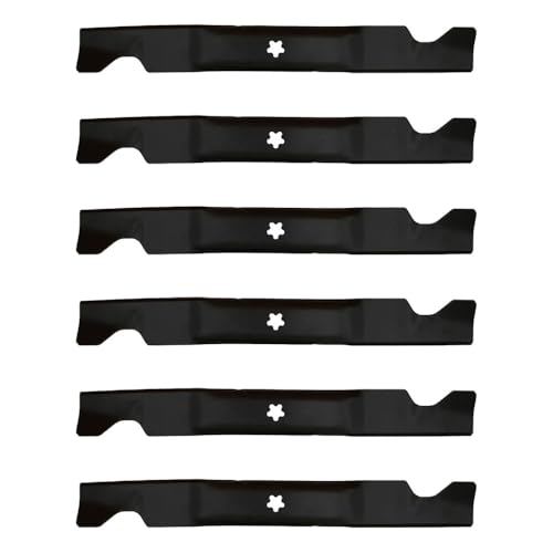 Mower Blades Set of 6 for 46in Deck Fits Poulan, Husqvarna, Ariens