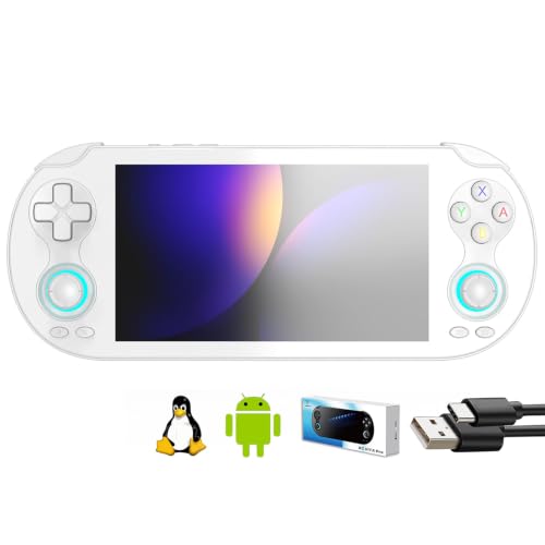 Aivuidbs RG VITA PRO Handheld Game Console RK3576 RGVITA PRO Dual OS Android 14 and Linux System 5.5" IPS INCELL touchscreen 5000mAh Supports WiFi Bluetooth HDMI NEW-RGVITA PRO-Black