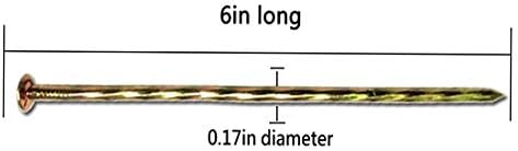 9 Pack 8 Inch Galvanized Tent Spikes,Metal Edging Spikes Landscape