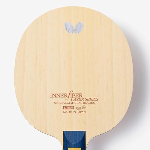 Butterfly Innershield Layer ZLF Blade - ZL Fiber Blade - Professional Butterfly Table Tennis Blade - Available in FL and ST Shakehand Handle Styles - Made in Japan