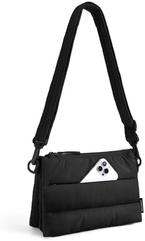 BAGSMART Cross Body Purse, Medium Crossbody Bags for Women Travel Purse, 4.3L Puffy Handbag Wallet with RFID Blocking Slots