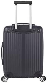Rockland Berlin Hardside 3 Piece Expandable Spinner Wheel Luggage Set, (20"/24"/28"), Black