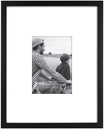 MCS East Village Picture Frame, 18x18 Matted to 12x12, Black, 2-Pack