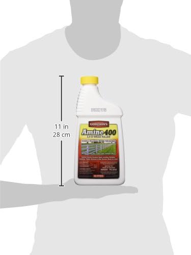 GORDON'S Amine 400 2,4-D Weed Killer, 1 Quart - 8141082