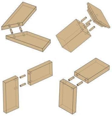 Dowel Center Set 8PC Woodworking Tenon Transfer Plugs 1/4-1/2" | Metal Dowel Centering Pins for Accurate Hole Alignment and Joinery Marker Dowel