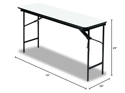 Iceberg OfficeWorks Commercial Folding Table, 5 ft, Gray