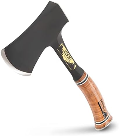 ESTWING Sportsman's Axe - 14" USA Made Special Edition Camping Hatchet with Forged Steel Construction & Genuine Leather Grip - E24ASEA | Made in USA, Outdoor Versatility, Genuine Leather Grip, Forged In One Piece, Heavy Duty Sheath