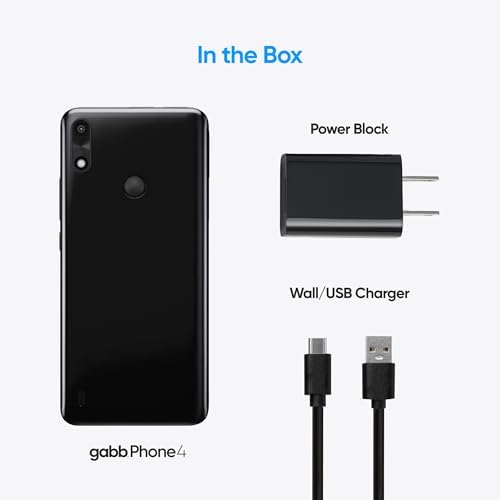 Gabb Phone 4 - Kids Phone, GPS Tracker, No Internet, Black | Phone for kids ages 8-12, parental controls, no social media, no internet browser
